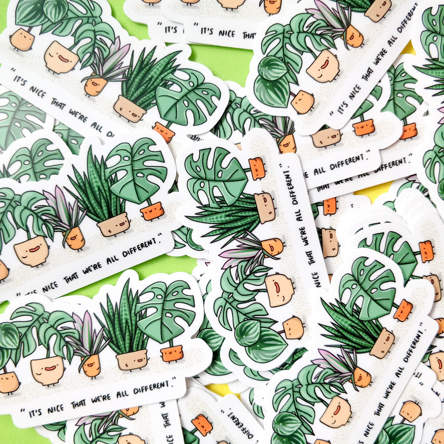 It's nice that we're all different Vinyl Sticker