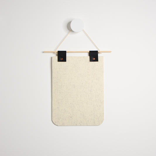 Wool Felt Pin Banner - Black