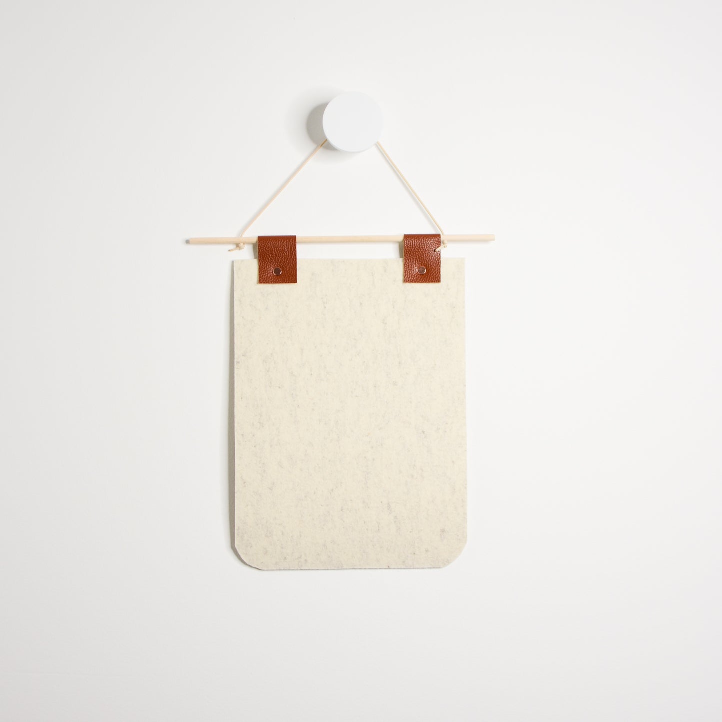 Wool Felt Pin Banner - Brown