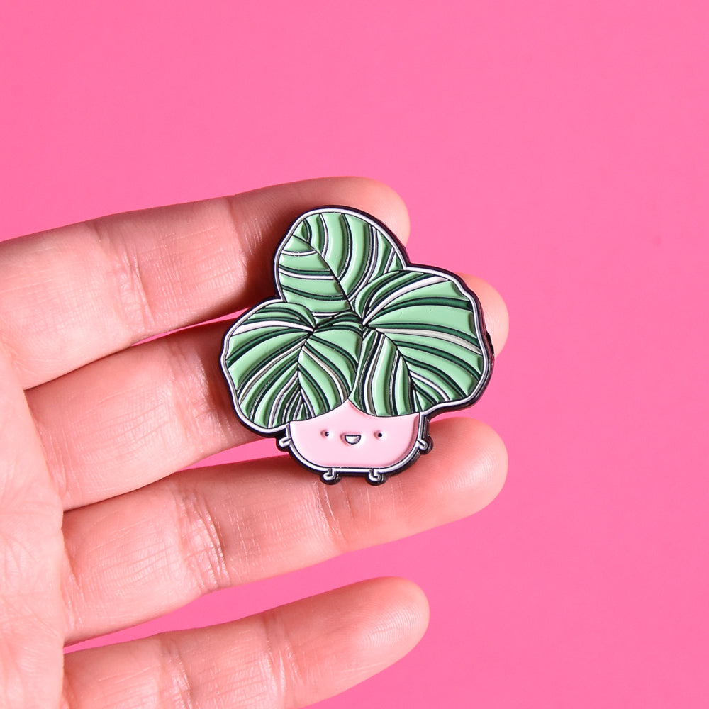 Calathea Orbifolia Soft Enamel Pin
