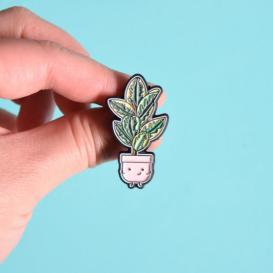 Ficus elastica tineke Soft Enamel Pin