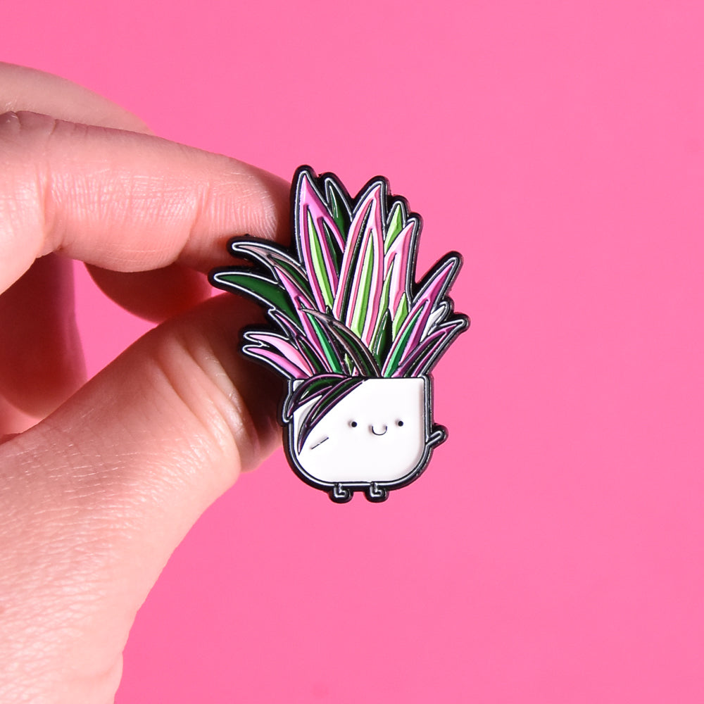 Tradescantia spathacea Soft Enamel Pin