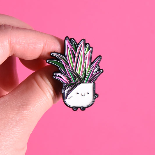 Tradescantia spathacea Soft Enamel Pin