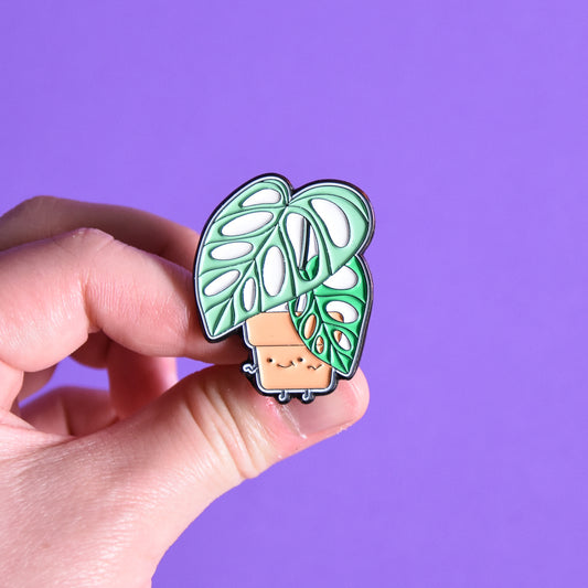 Monstera adansonii Soft Enamel Pin