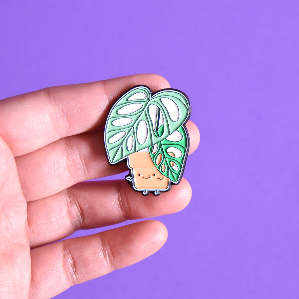 Monstera adansonii Soft Enamel Pin