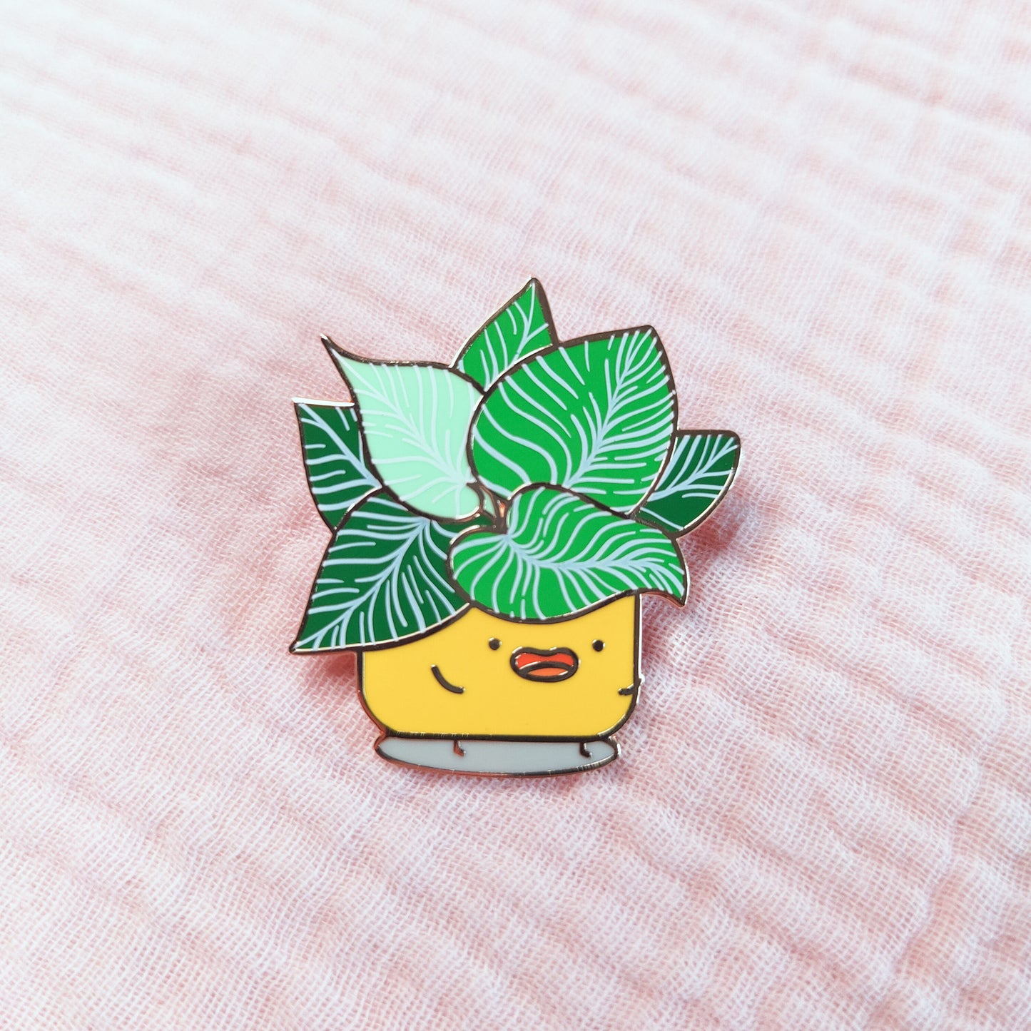Philodendron Birkin Hard Enamel Pin