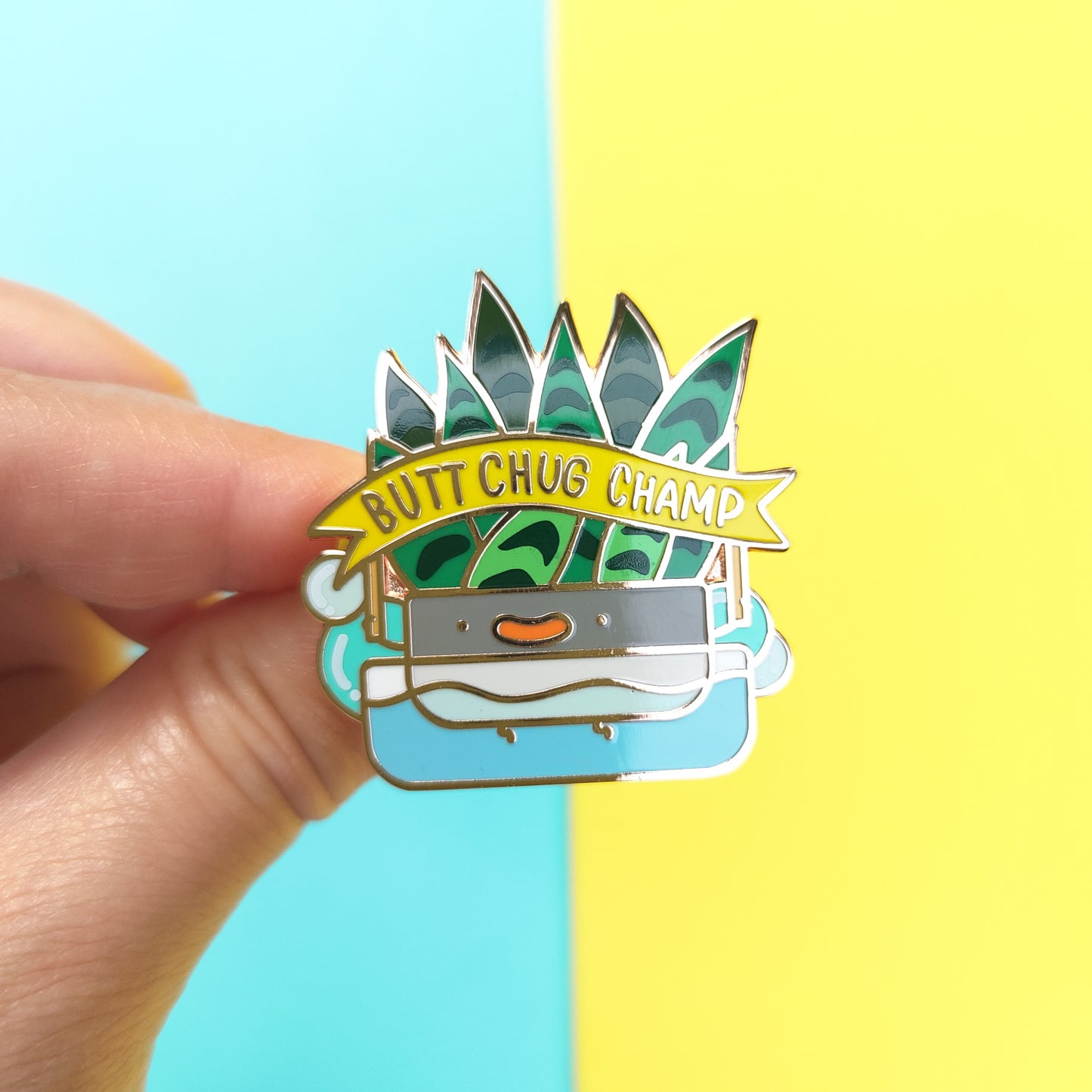 Butt Chug Champ Hard Enamel Pin