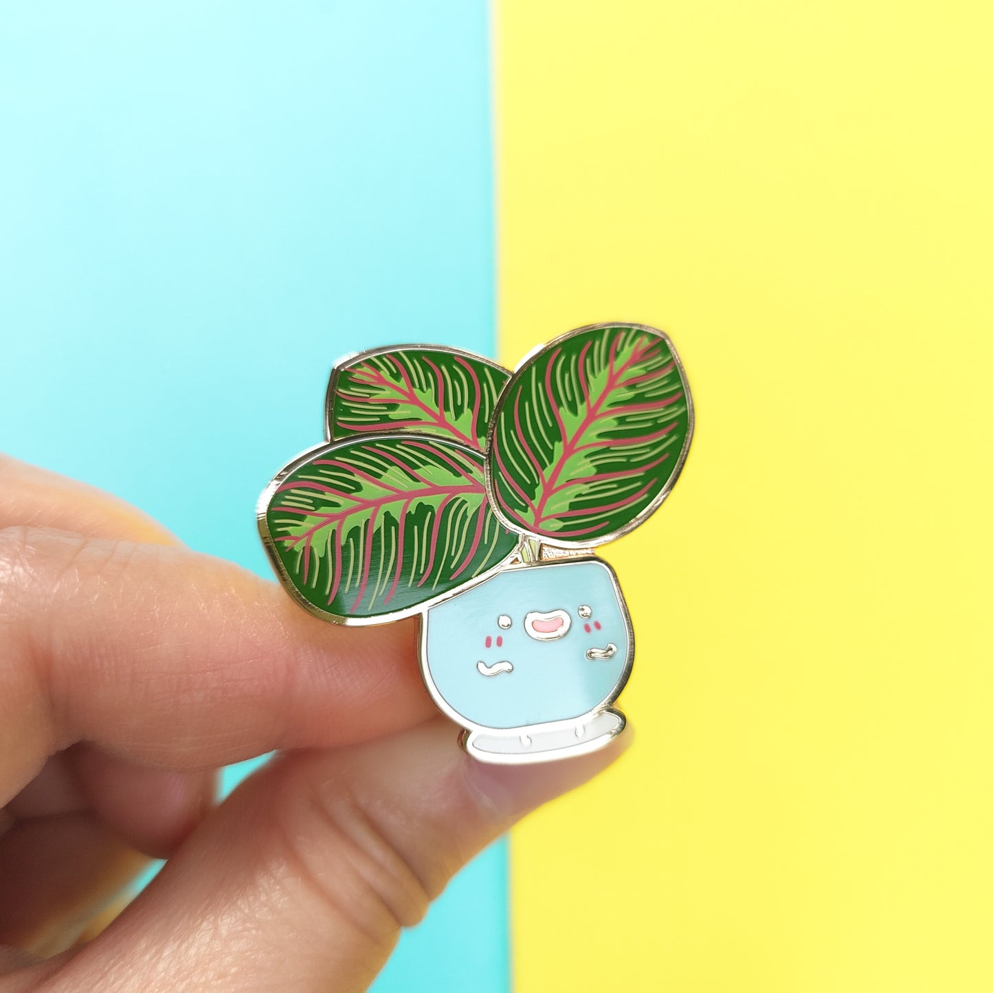 Prayer Plant Hard Enamel Pin