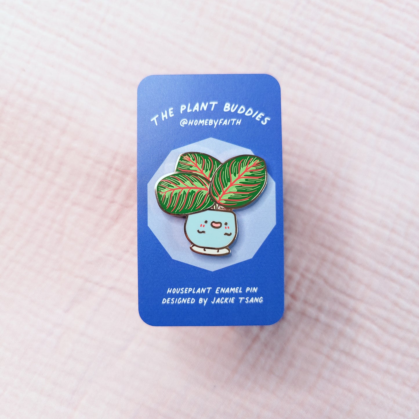 Prayer Plant Hard Enamel Pin