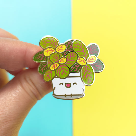 Fittonia Skeleton Hard Enamel Pin