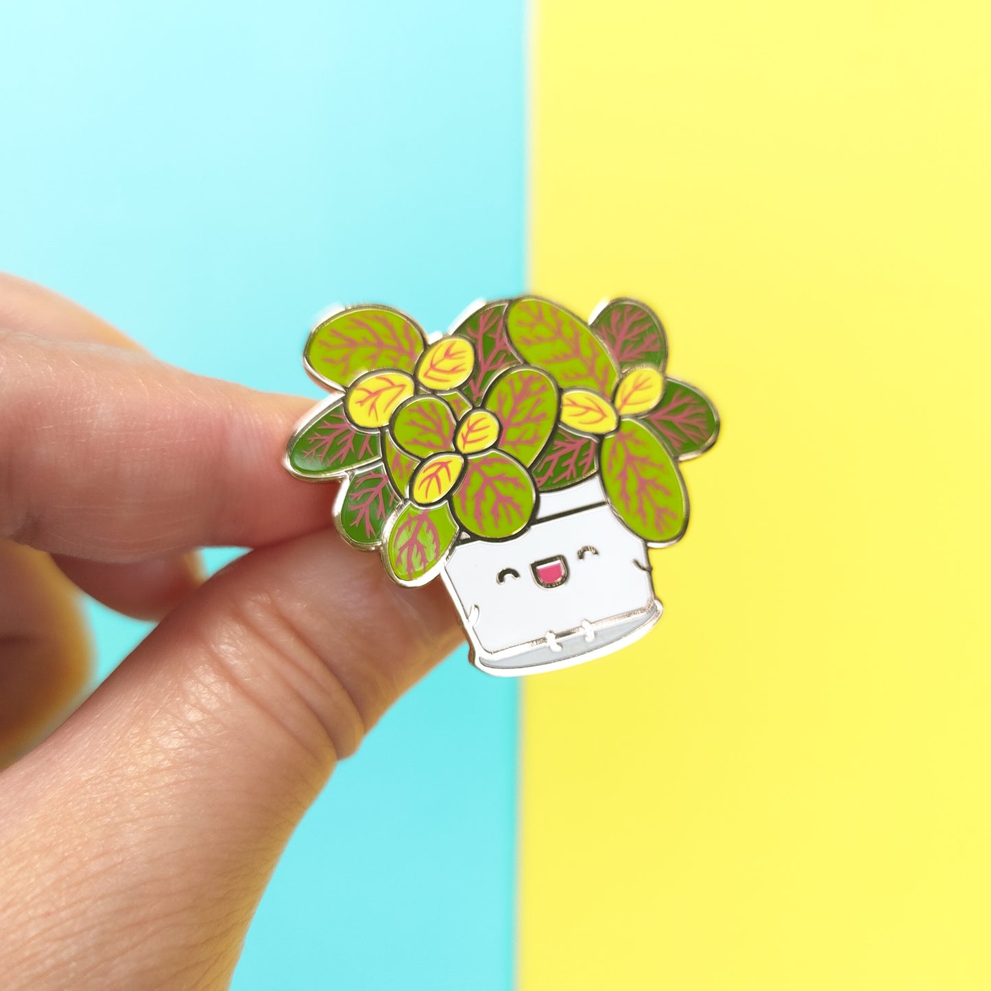 Fittonia Skeleton Hard Enamel Pin