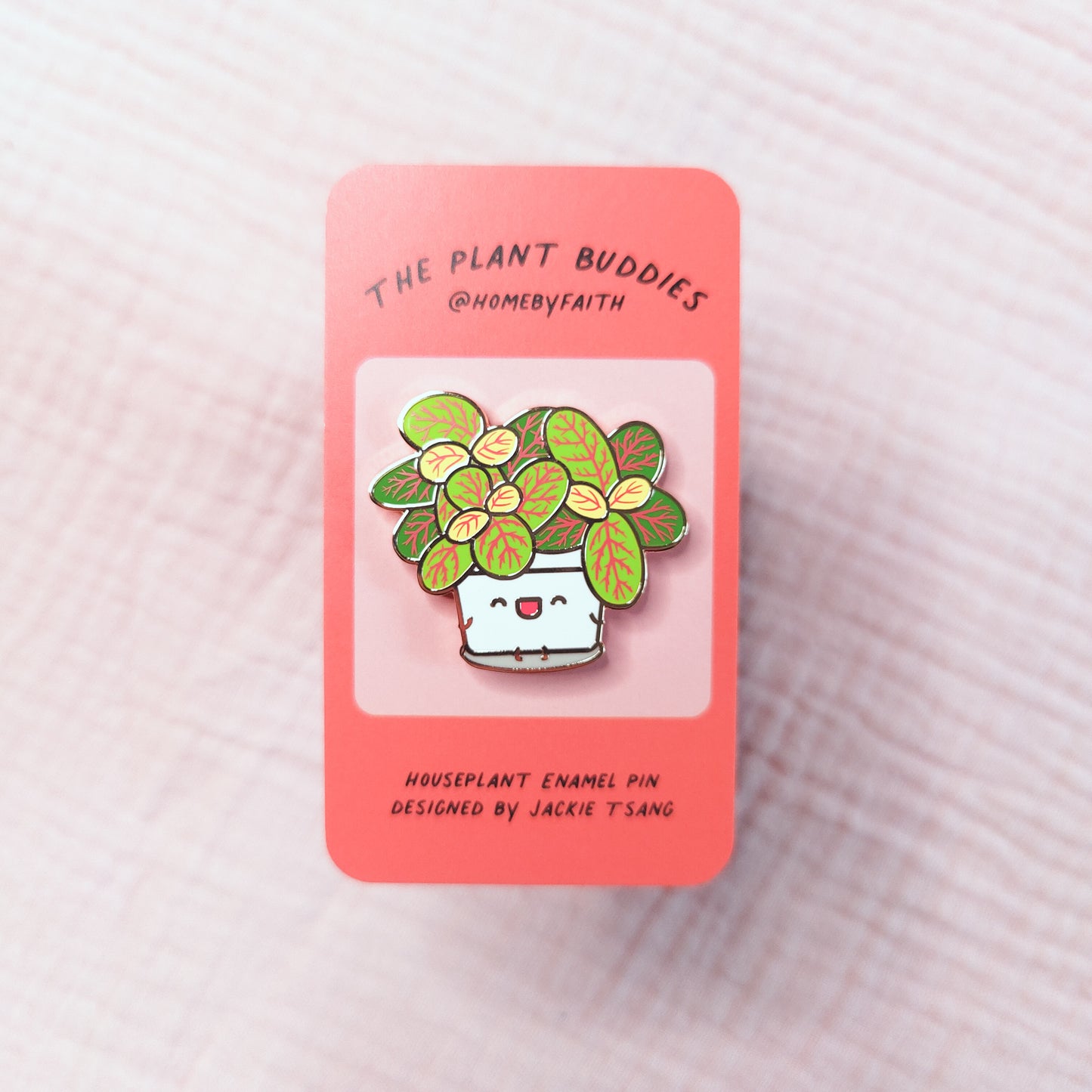 Fittonia Skeleton Hard Enamel Pin
