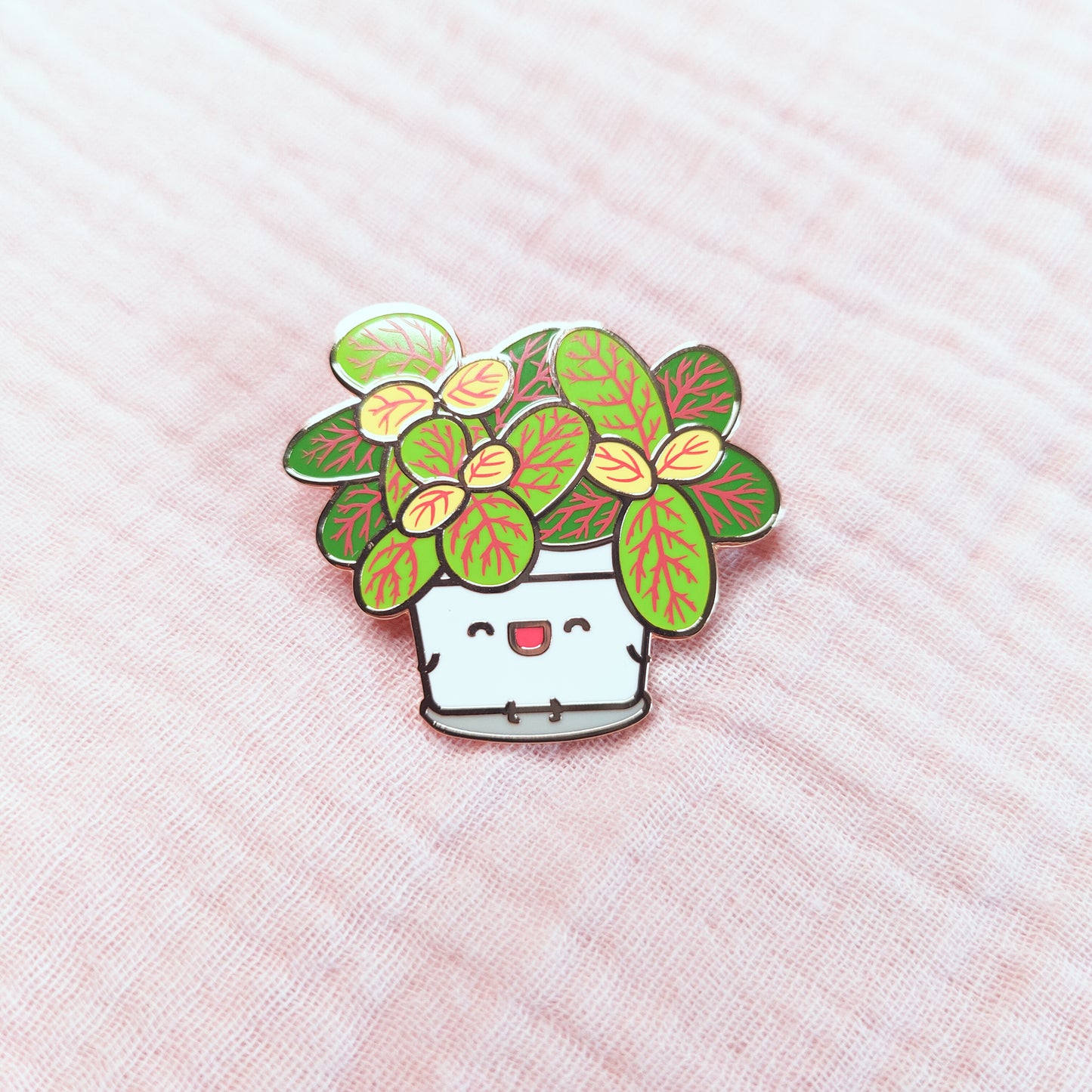 Fittonia Skeleton Hard Enamel Pin