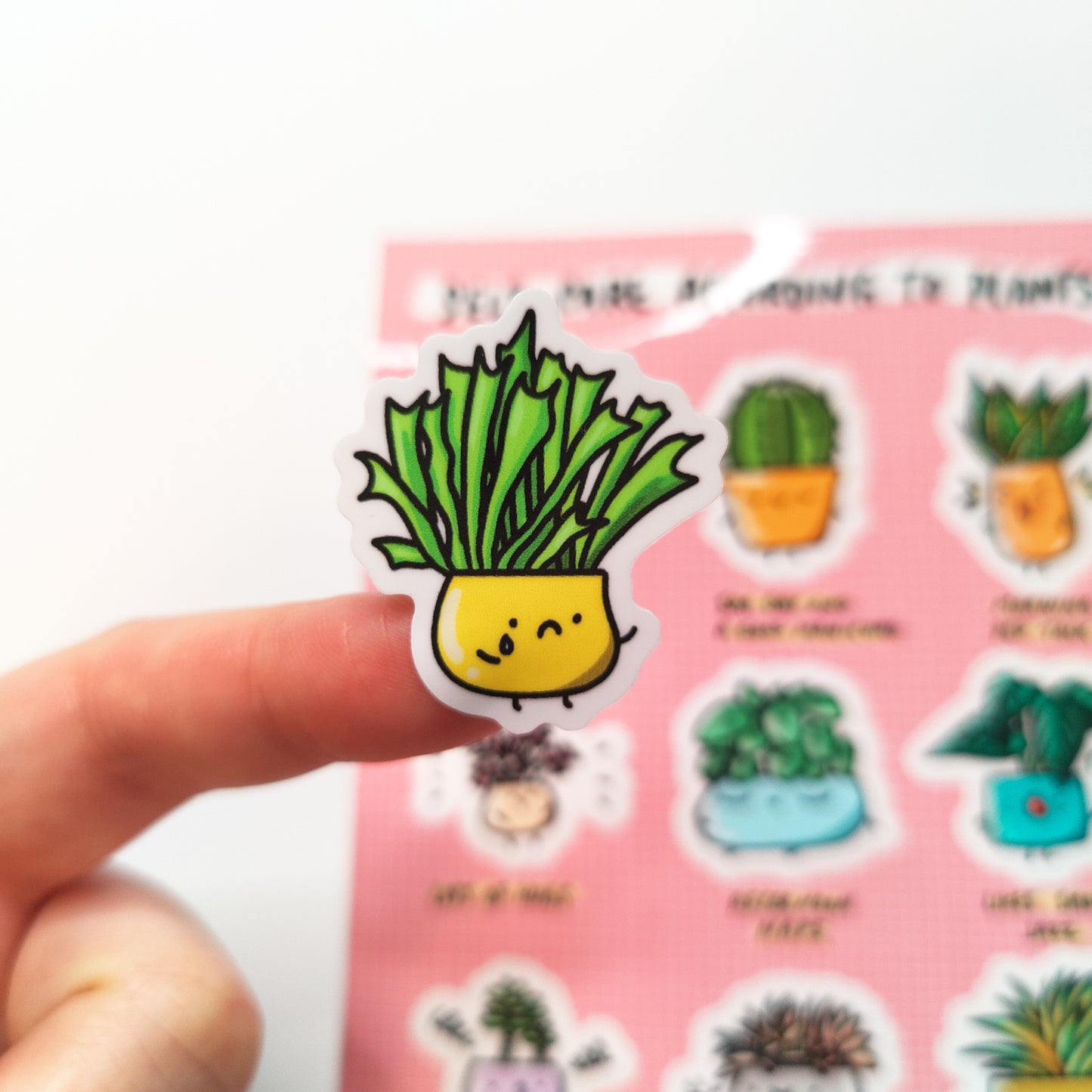 Plant Self Care Vinyl Sticker Sheet