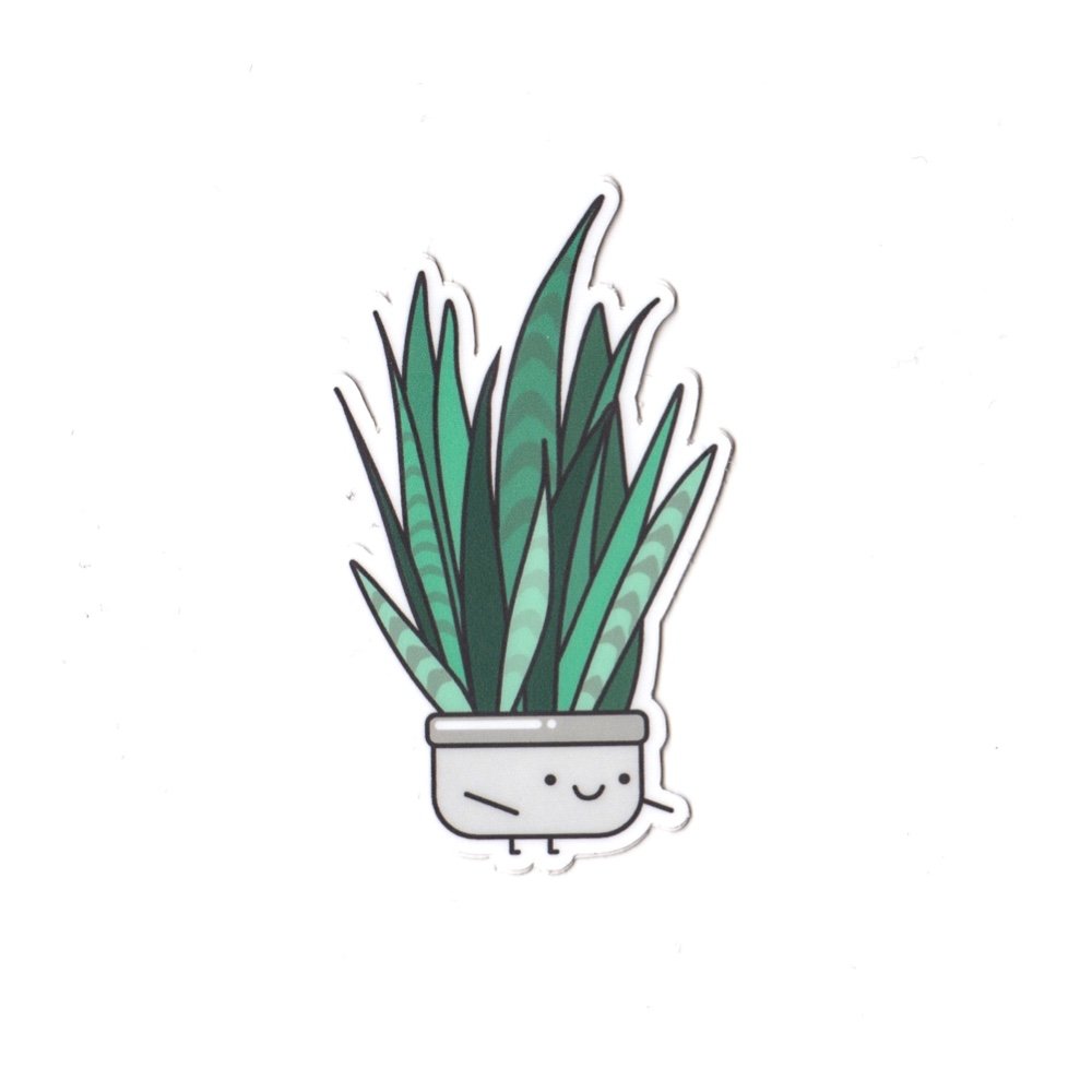 Sansevieria Vinyl Die Cut Sticker
