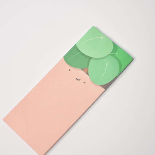 Pilea peperomioides Sticky Note Pad (B-grade)
