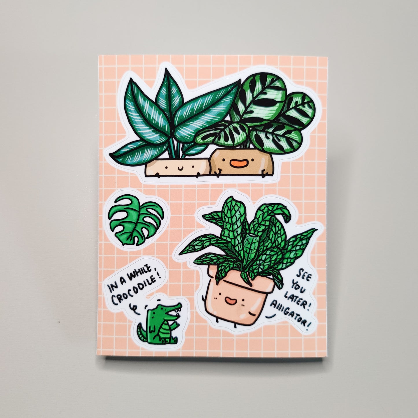 In a while crocodile Vinyl Sticker Sheet