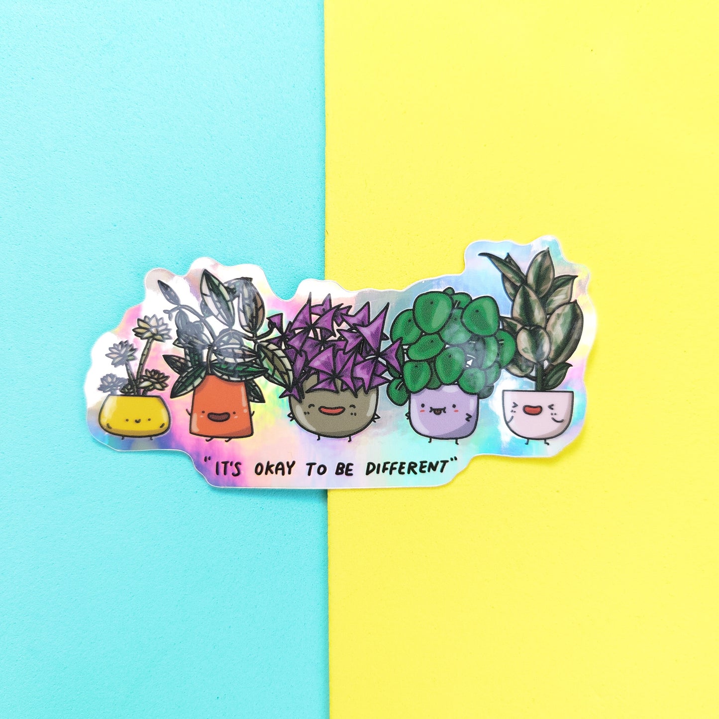 It's ok to be different Holographic Vinyl Sticker