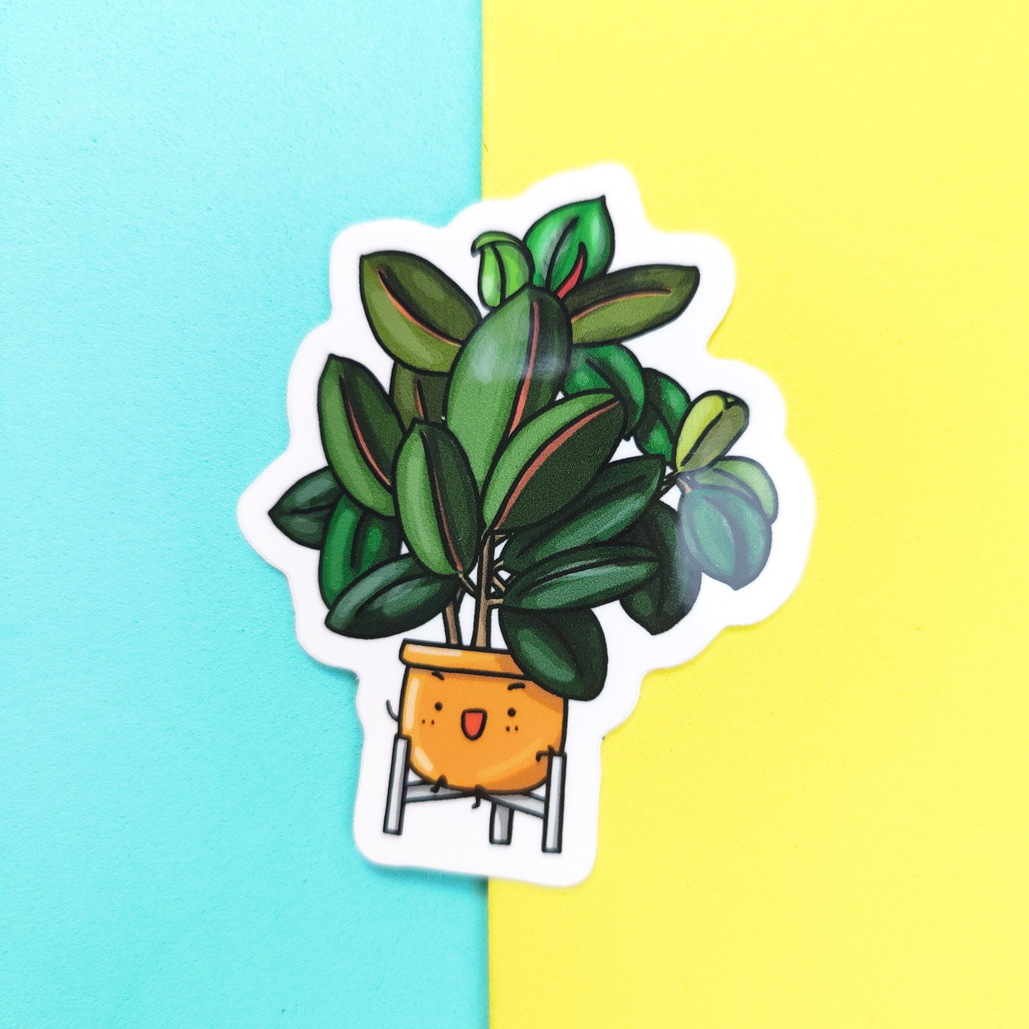Rubber Plant Vinyl Sticker