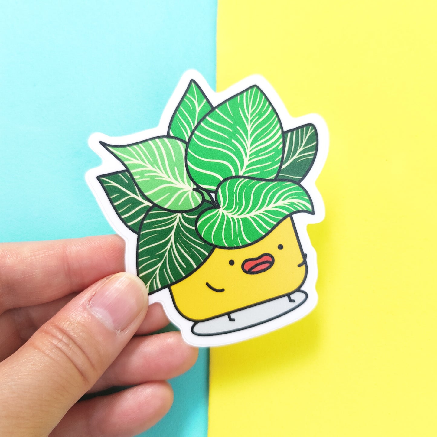 Philodendron Birkin vinyl sticker