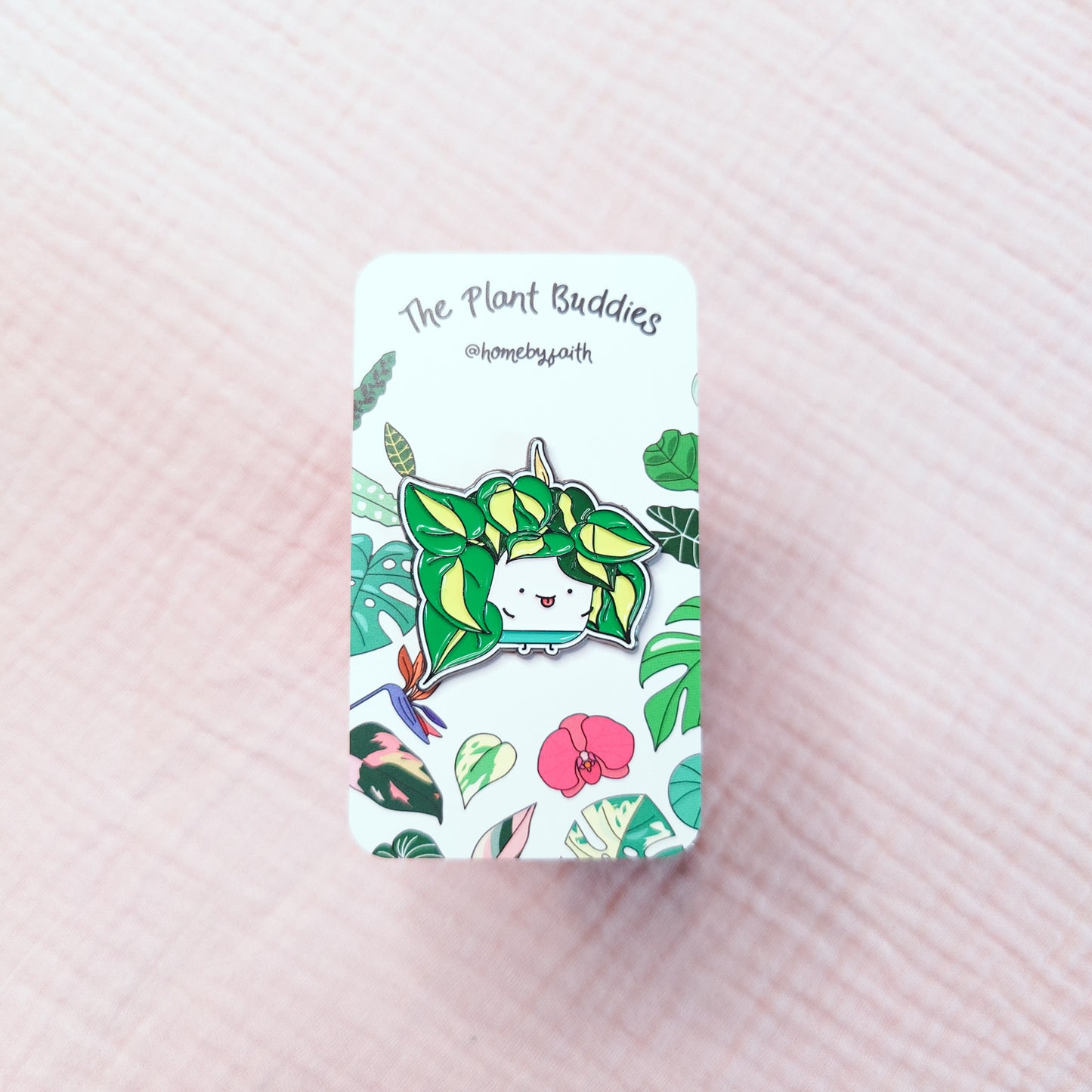 Philodendron Brasil Soft Enamel Pin