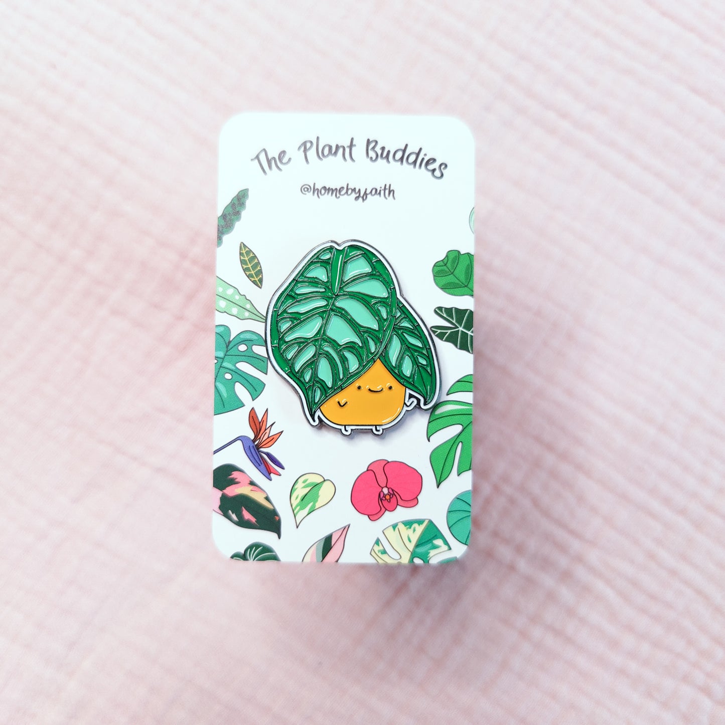 Alocasia Dragon Scale Soft Enamel Pin