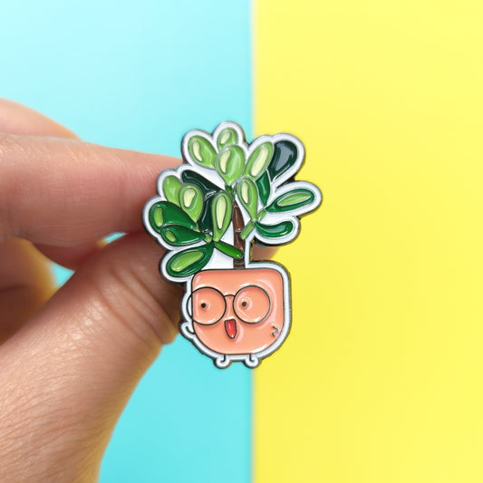Crassula Ovata Soft Enamel Pin