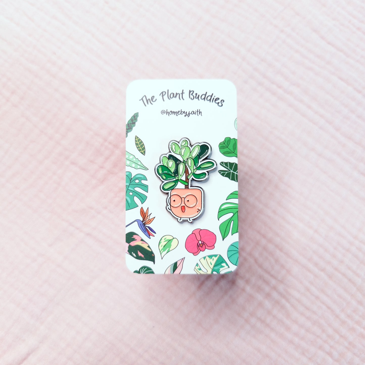 Crassula Ovata Soft Enamel Pin