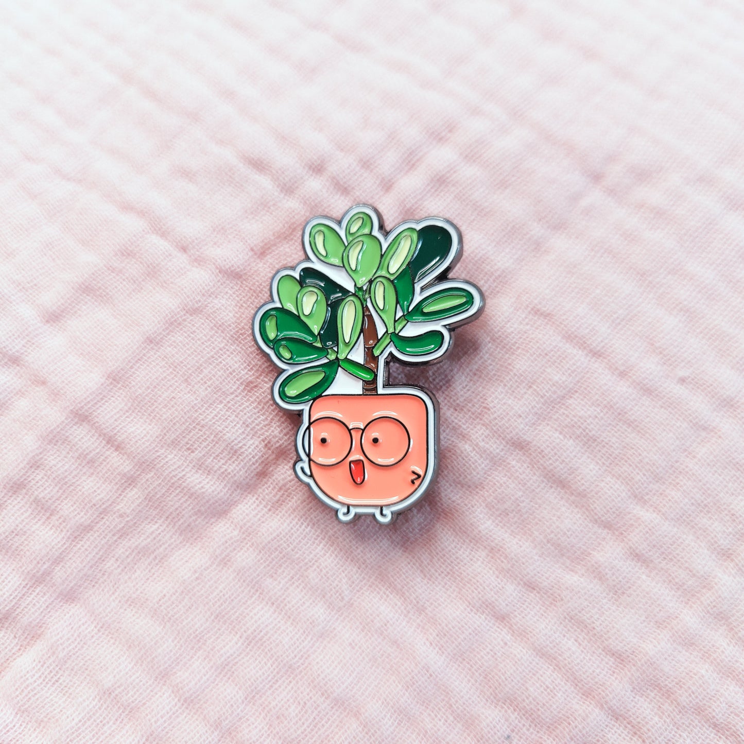 Crassula Ovata Soft Enamel Pin