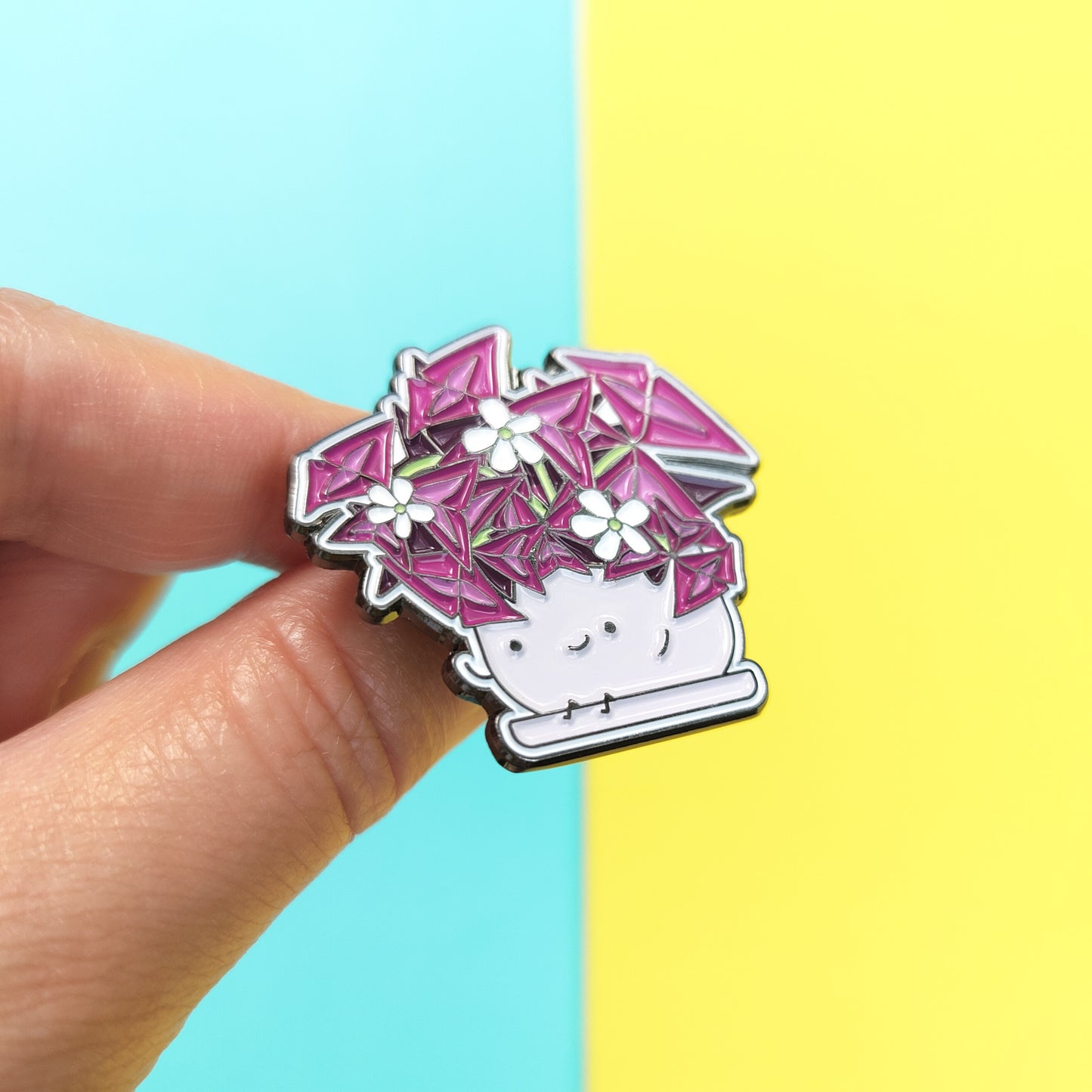 Oxalis Triangularis Soft Enamel Pin