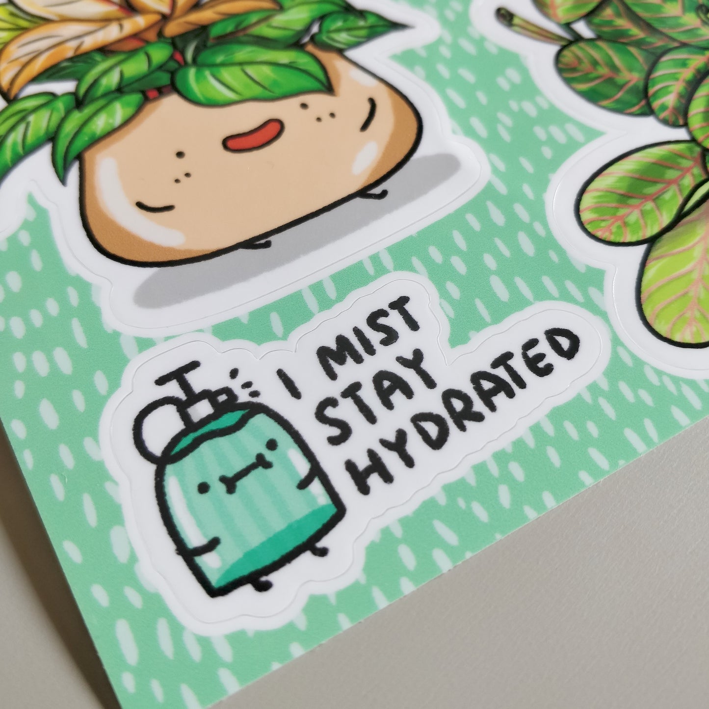 Orange Prince & Maranta Vinyl Sticker Sheet