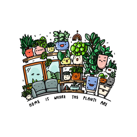 Home is where my plants are Art Print