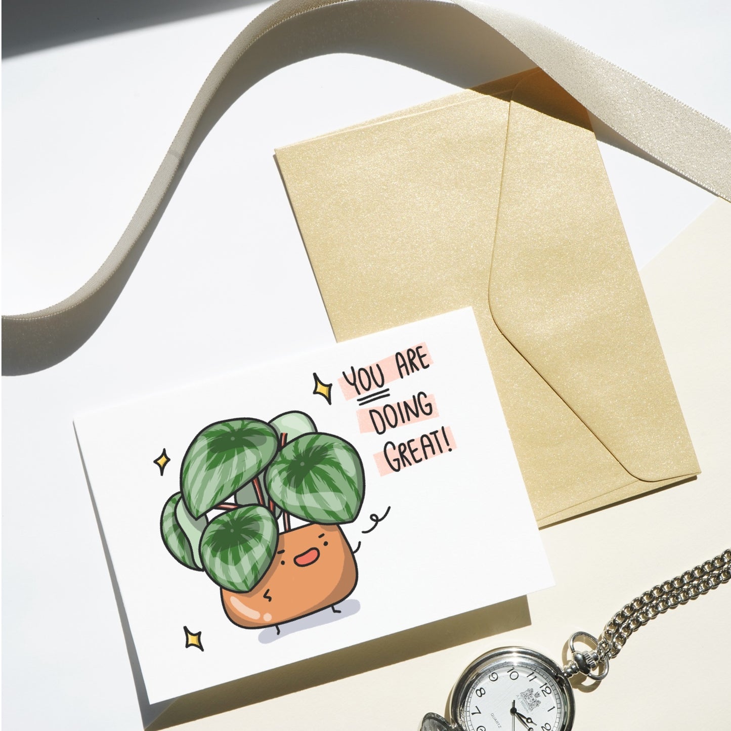 You Are Doing Great! Plant Greeting Card
