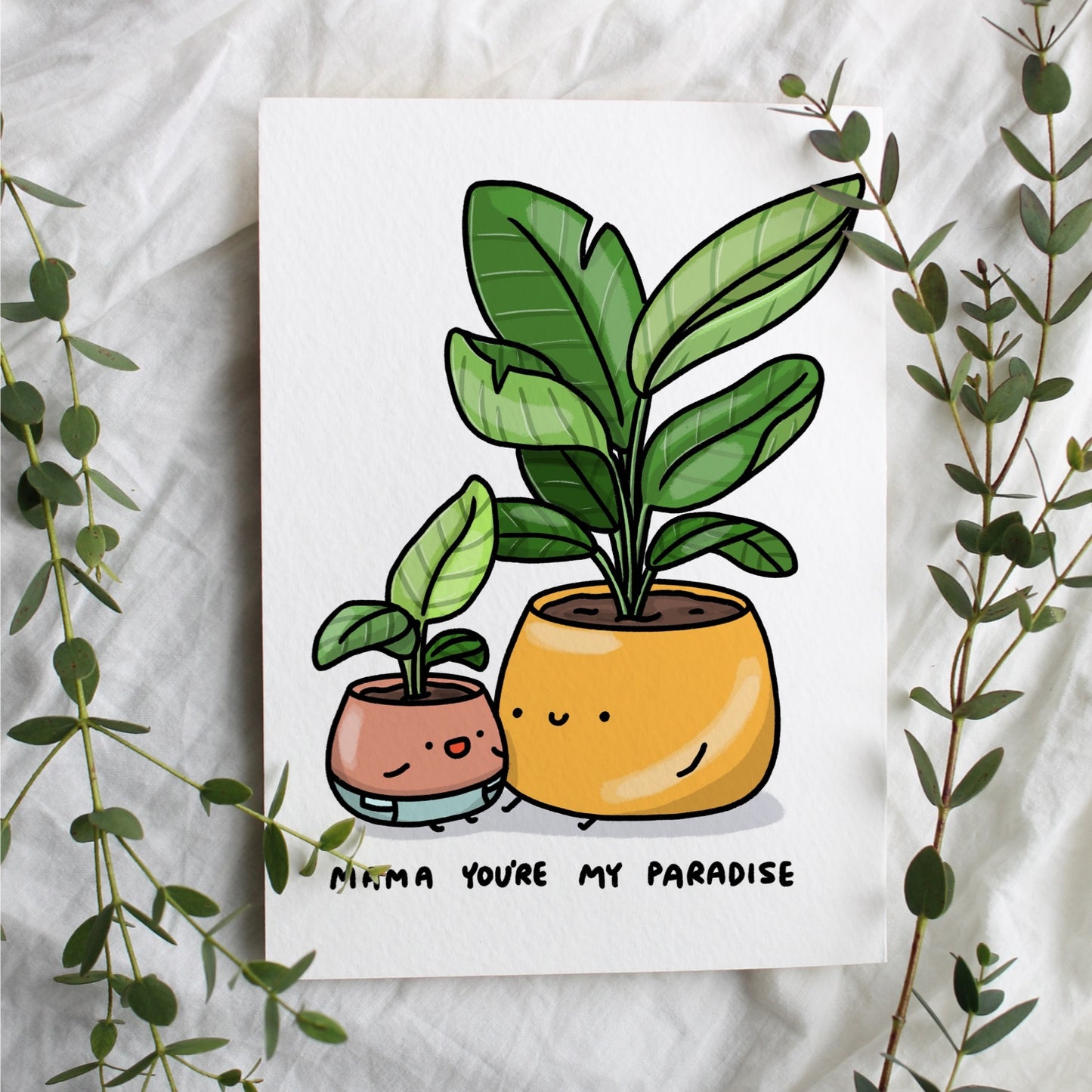 Mama You're My Paradise - Plant Mother's Day Greeting Card