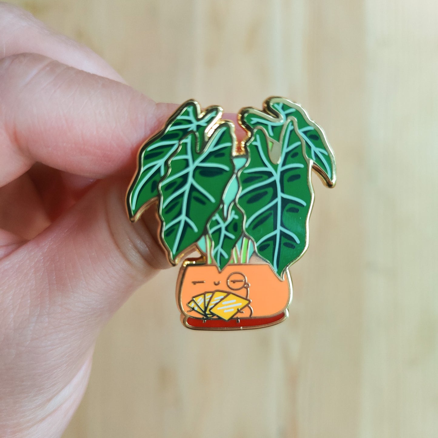 Alocasia (Full house of plants) Enamel Pin