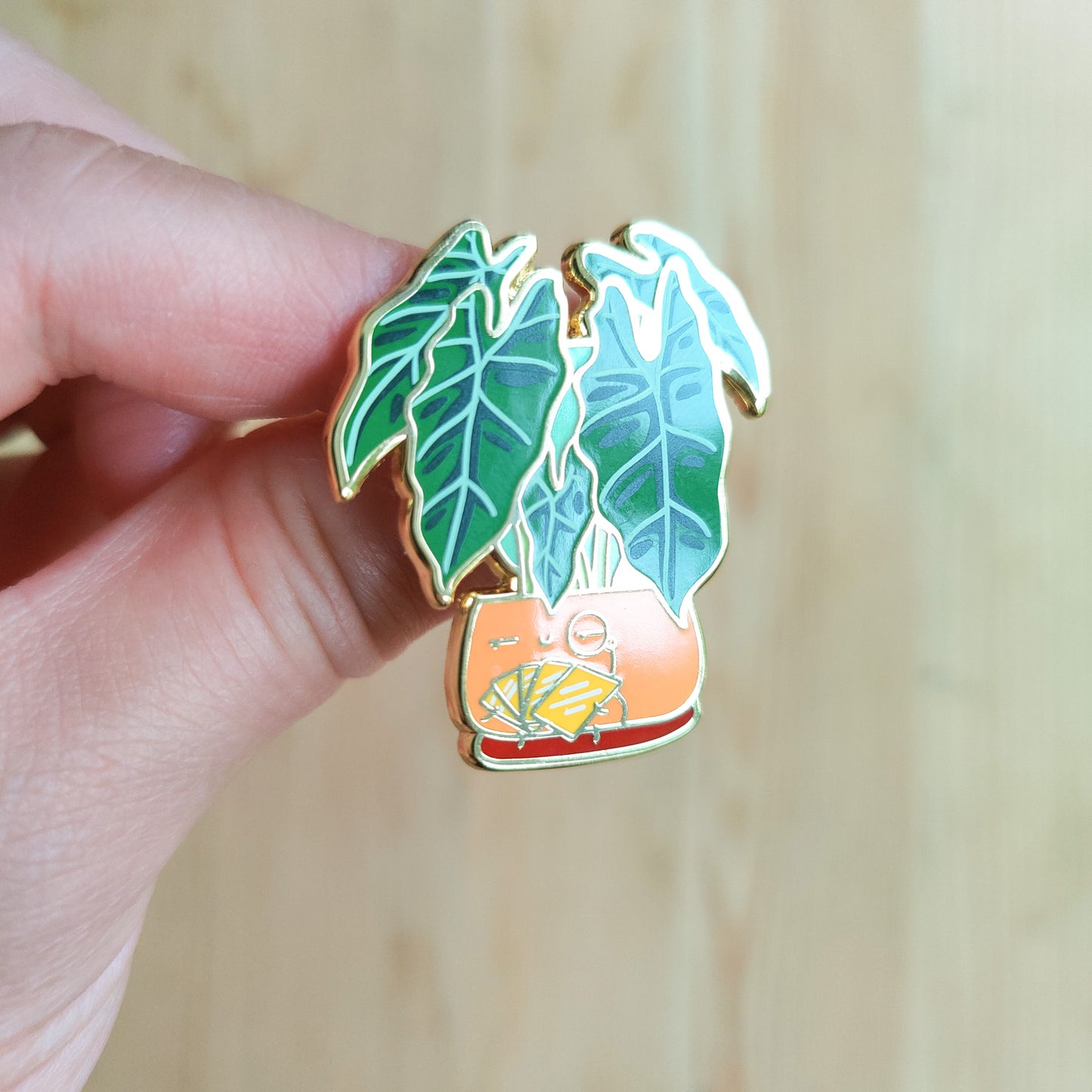 Alocasia (Full house of plants) Enamel Pin