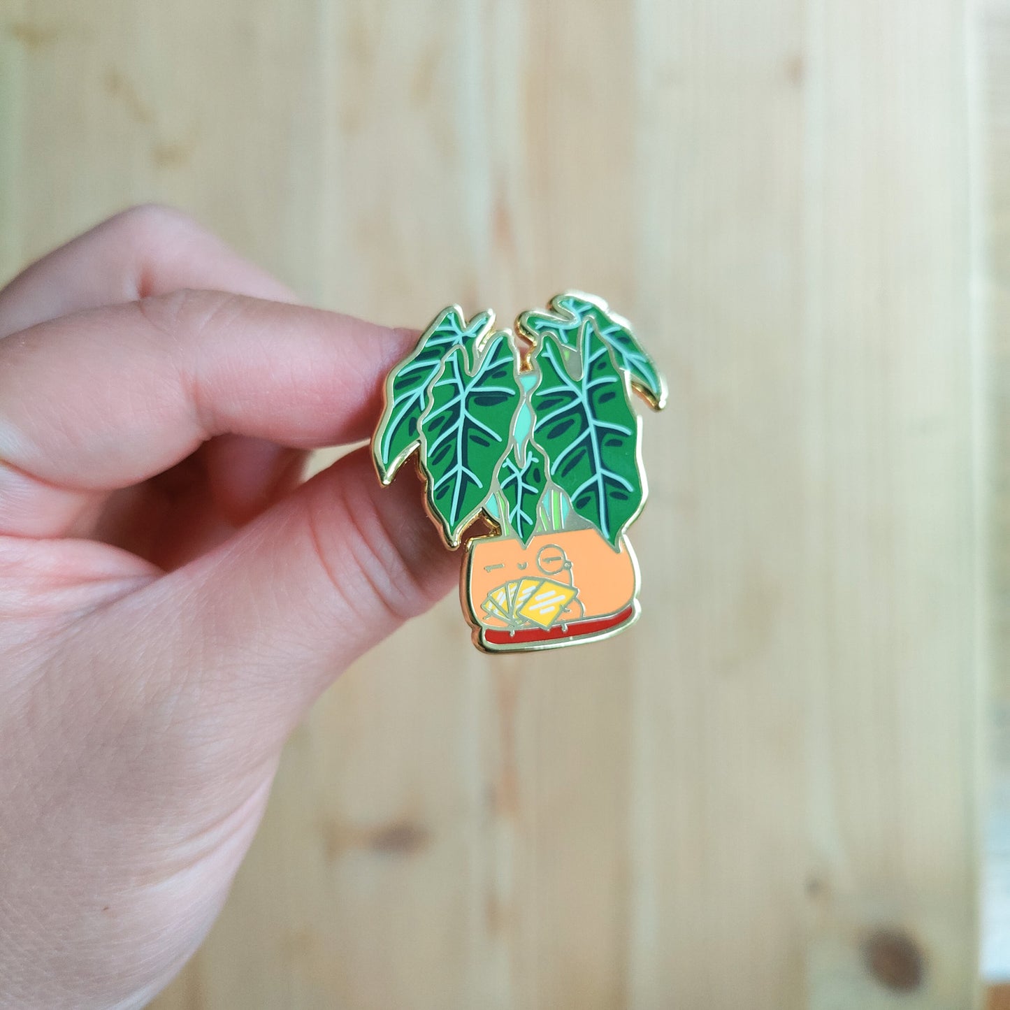 Alocasia (Full house of plants) Enamel Pin