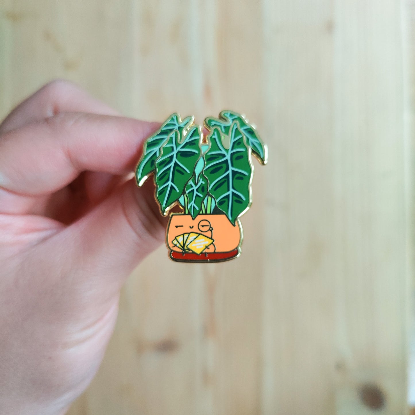 Alocasia (Full house of plants) Enamel Pin