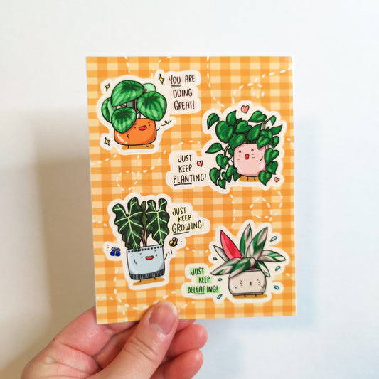 Plant Positivity Vinyl Sticker Sheet