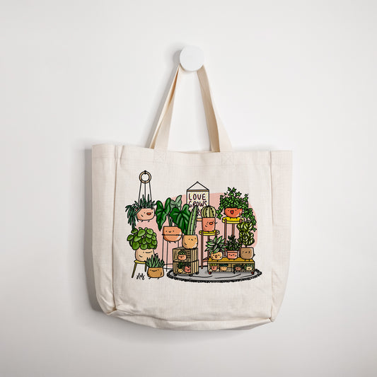 Love Grows Here Tote Bag