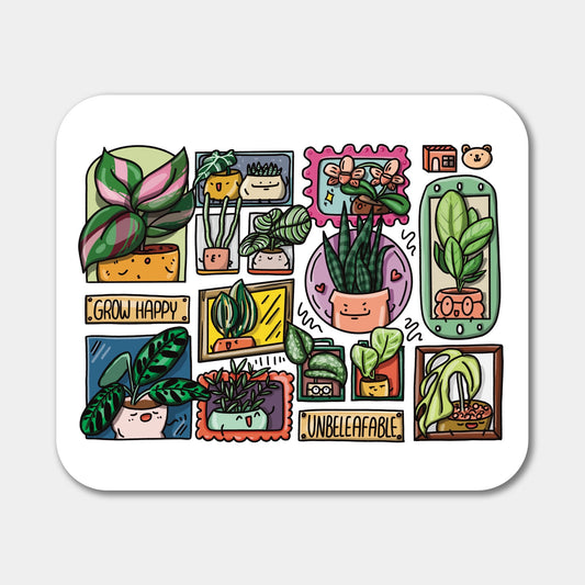 Grow Happy Mouse Pad