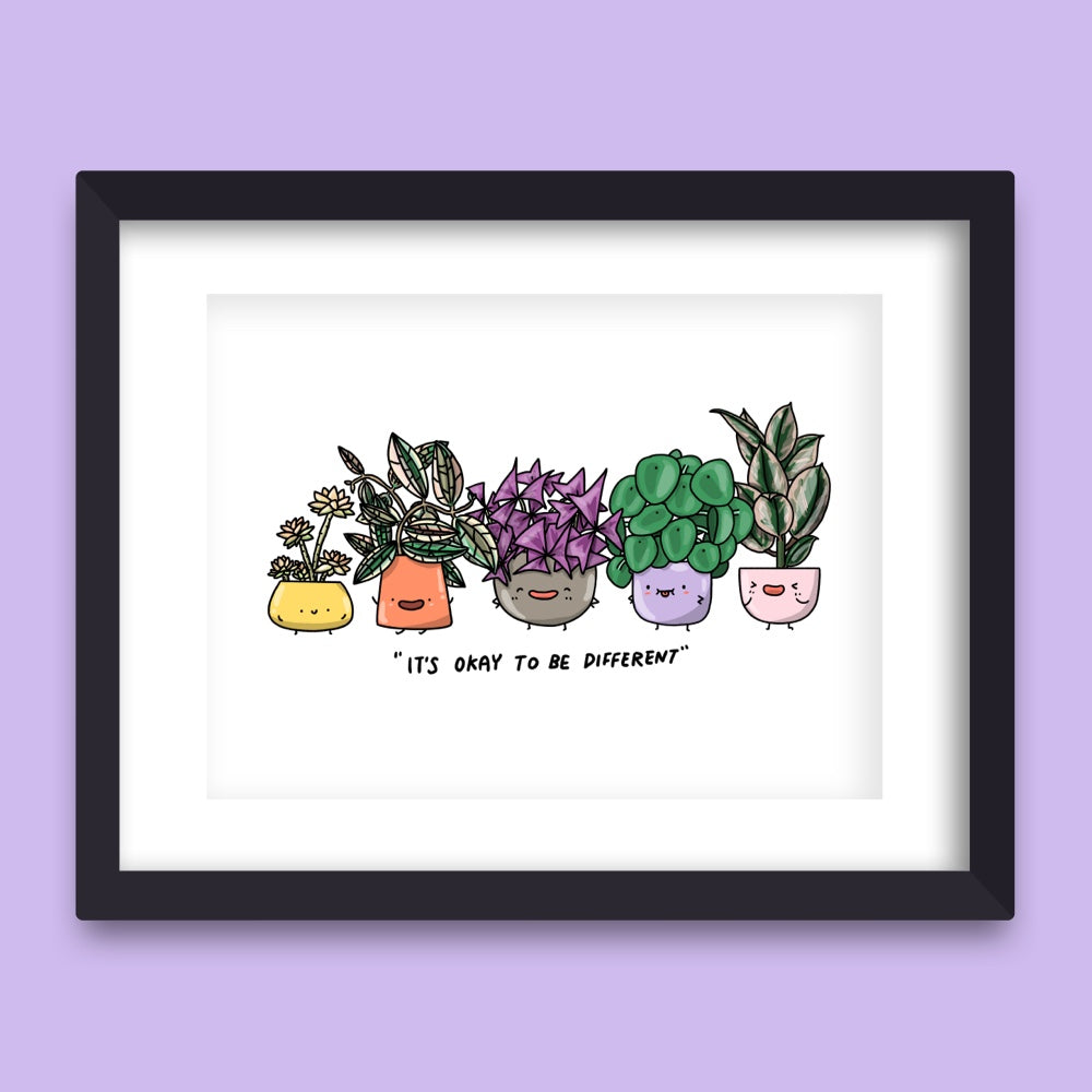 It's ok to be different Art Print