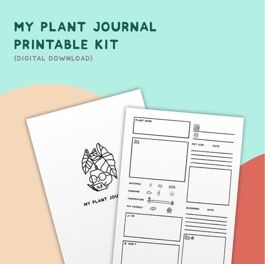 My Plant Journal Printable Kit