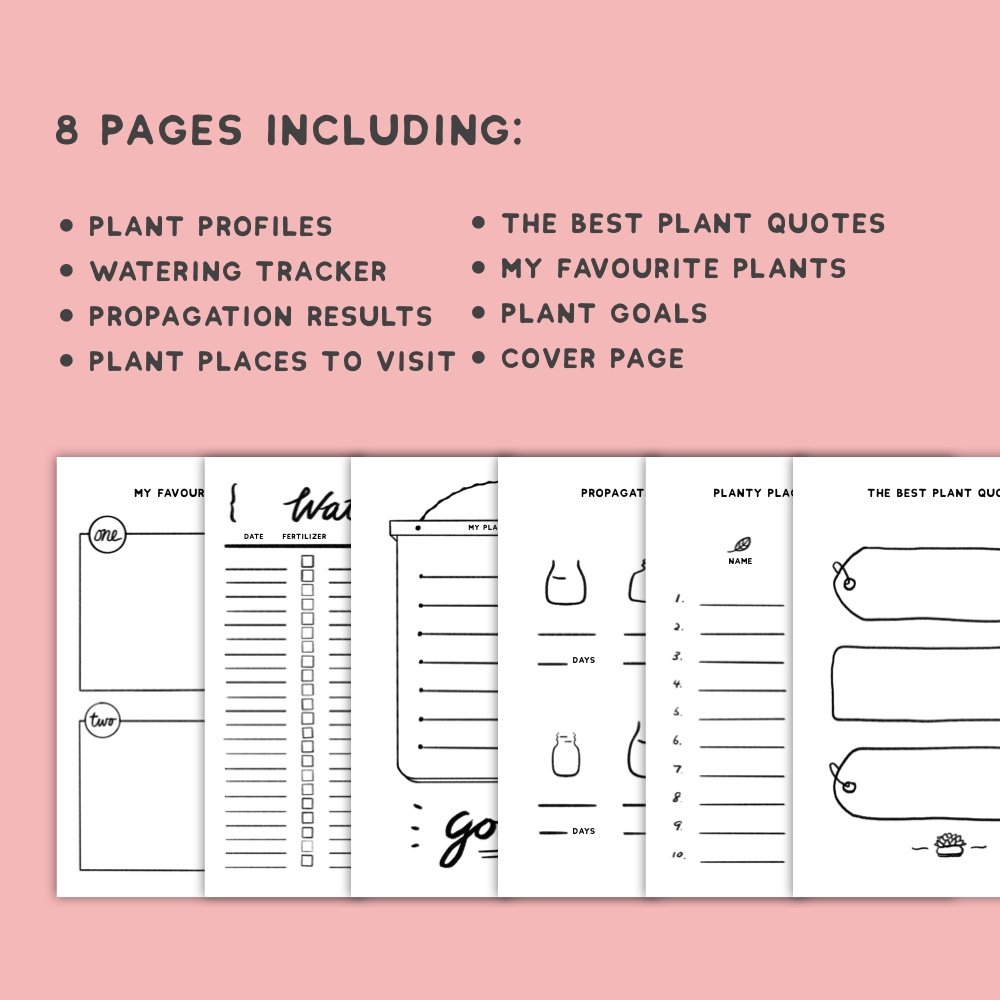 My Plant Journal Printable Kit Home By Faith my-plant-journal-printable-kit-home-by-faith