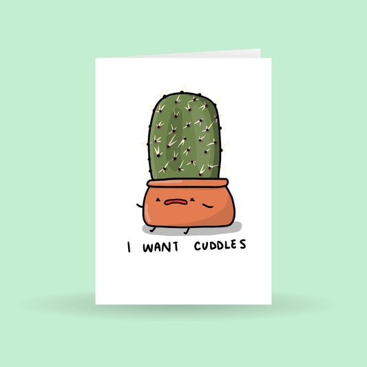 I want Cuddles card