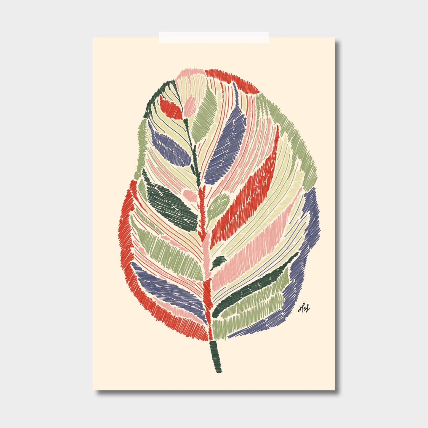 Lines Vol.1 Plant Leaf Posters Digital Download