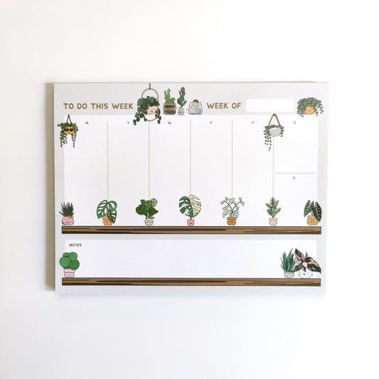 Plant Buddies Weekly Planner Pad