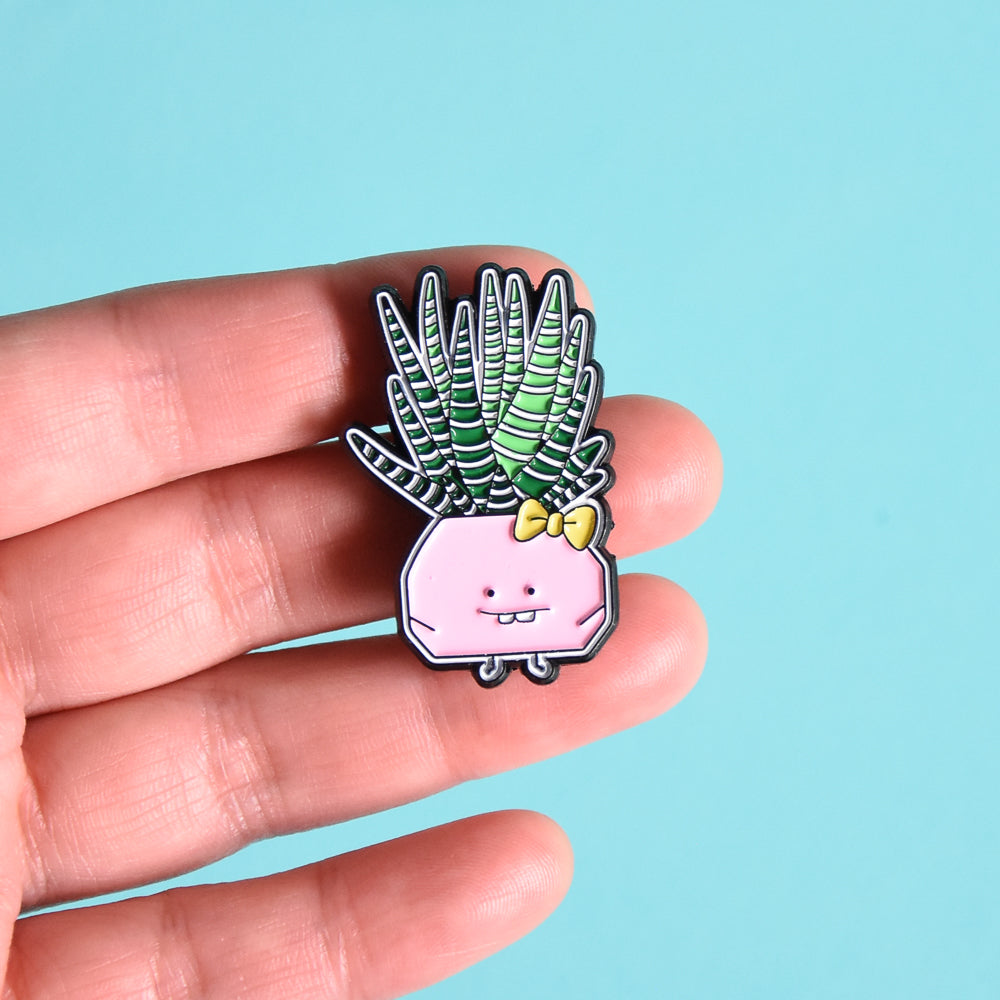 Haworthia Soft Enamel Pin