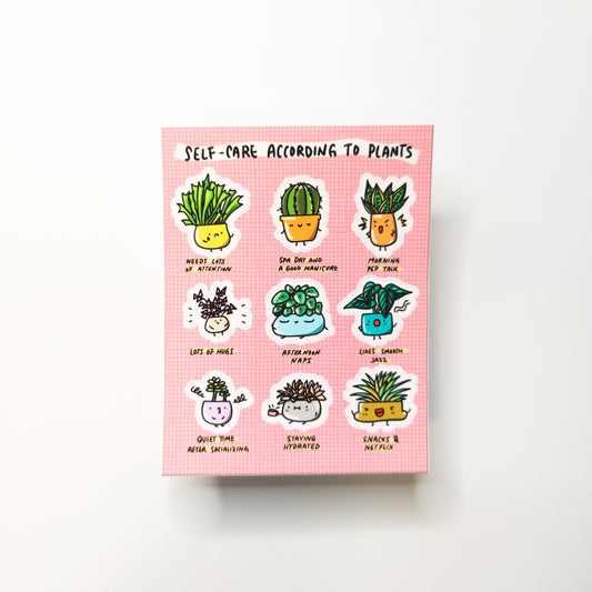 Plant Self Care Vinyl Sticker Sheet