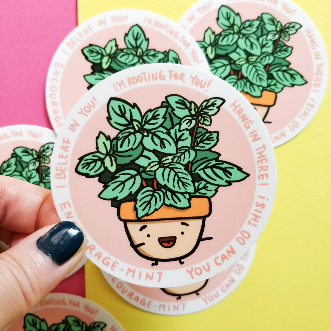 Encourage-Mint Vinyl Sticker – Home by Faith
